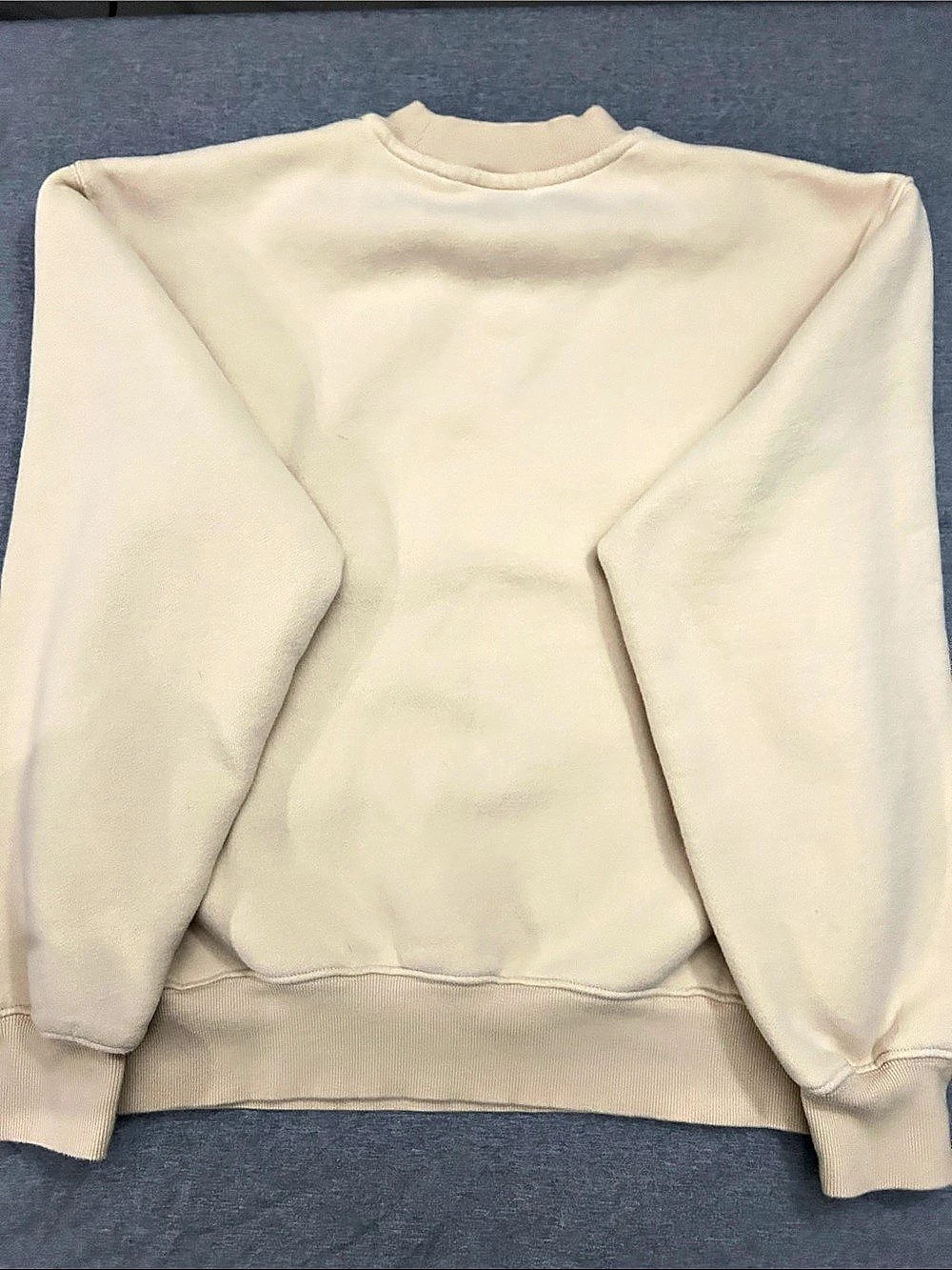 TNA Sweatfleece Cozy Fleece PerfectFit Crewneck Sweatshirt in Beige Size XS